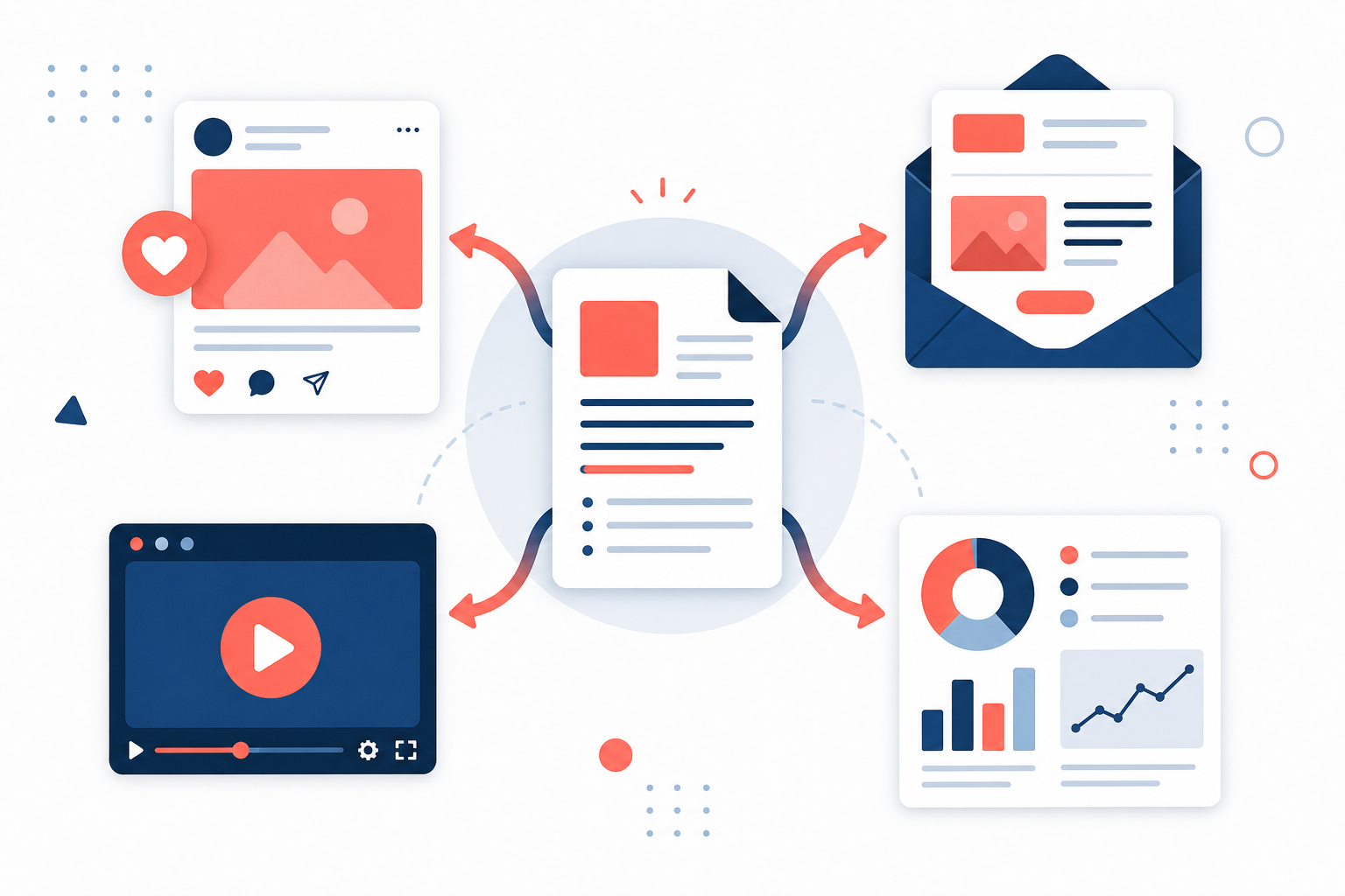 AI Content Repurposing: One Piece, Ten Formats